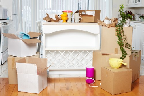 Careful packing for a flat move in Lewisham