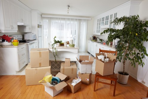 Furniture dismantling and packing support during a Lewisham move