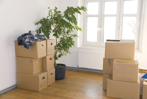 Organized moving supplies and packing materials for Lewisham relocation