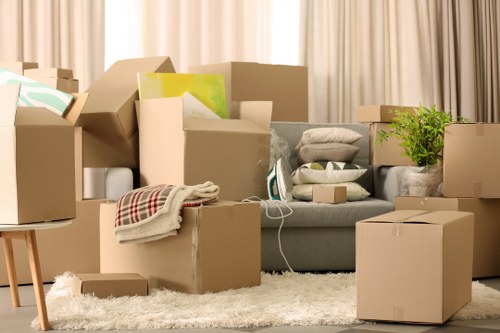 Removal team handling household items in Lewisham