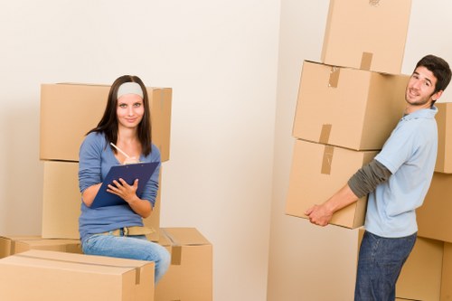 Prepared furniture and boxes for a smooth Lewisham relocation