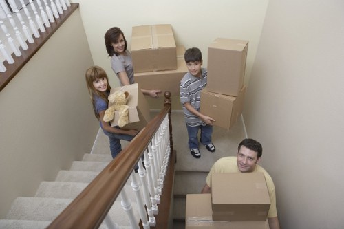 Professional loading of furniture into a van